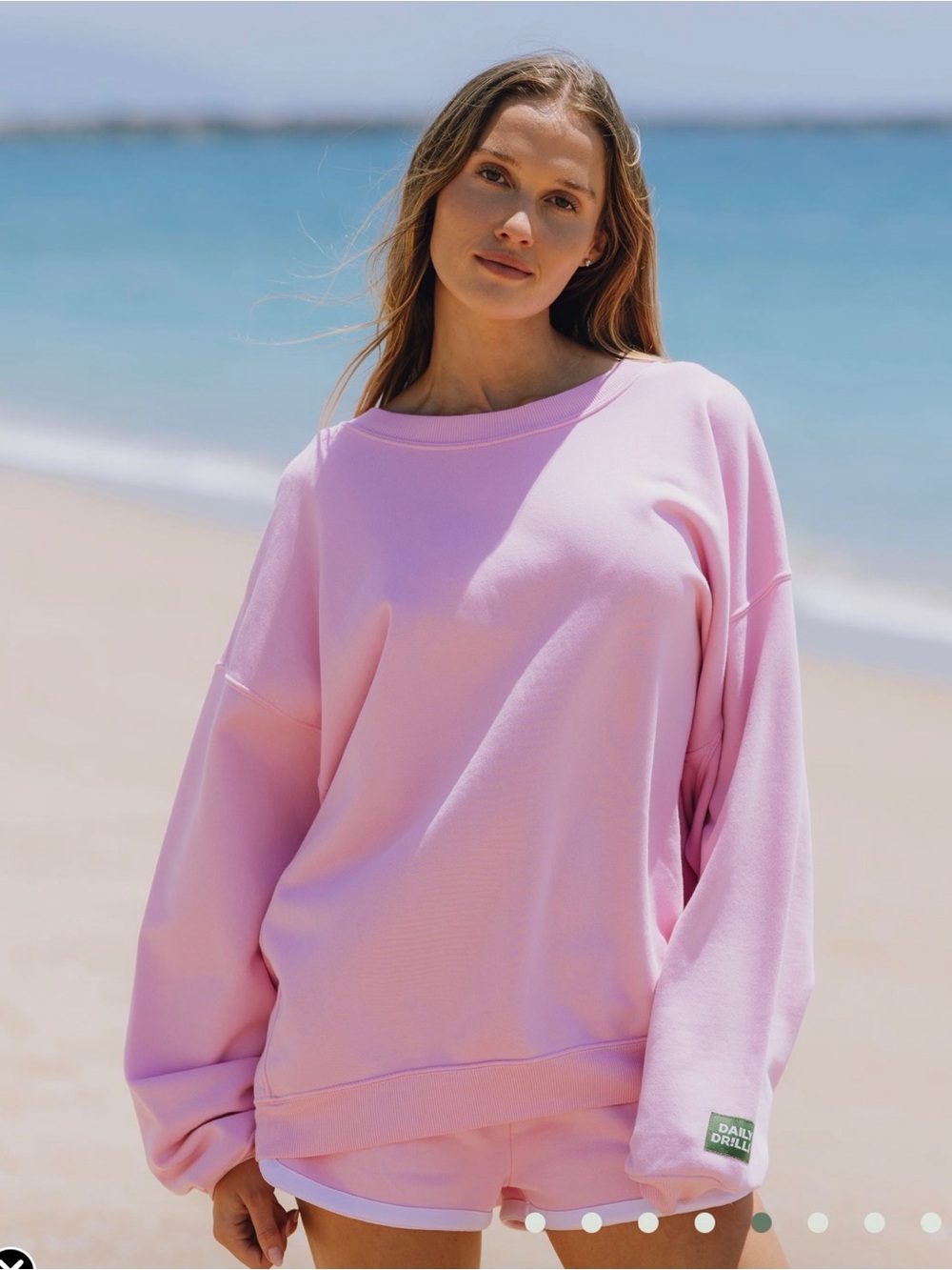 Daily Drills OVERSIZED TUCK CREW - Taffy - Brand New